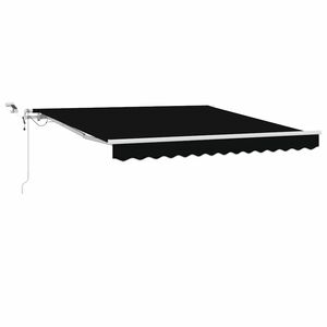 vidaXL Stahovac&iacute; mark&yacute;za Čern&aacute; 350 x 250 cm Polyester