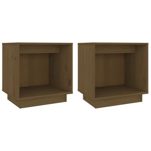 vidaXL Nočn&iacute; stolky 2 ks medově hněd&eacute; 40x30x40 cm masivn&iacute; borov&eacute; dřevo