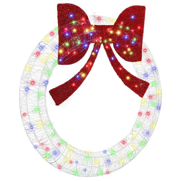 vidaXL Věnec s 150 LED diodami V&iacute;cebarevn&yacute; 120 cm Akryl