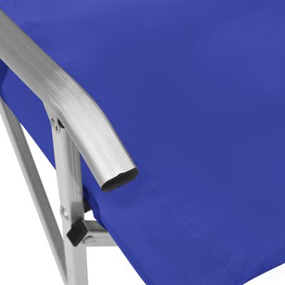 vidaXL Skládací kempingové židle 2 ks modré