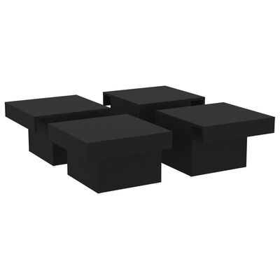 vidaXL Konferenční stolek černý 90 x 90 x 28 cm dřevotříska