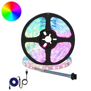 vidaXL LED p&aacute;s 2 ks Čern&aacute; a průhledn&aacute; Měď a plast