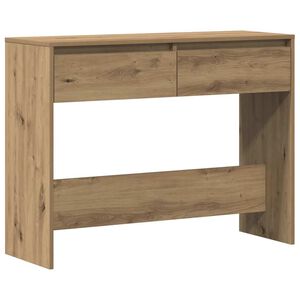 vidaXL Konzolov&yacute; stolek dub artisan 100x35x76,5 cm kompozitn&iacute; dřevo