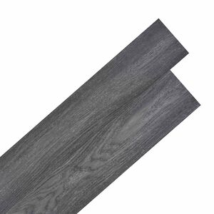 vidaXL Samolepic&iacute; PVC podlahov&aacute; prkna Čern&aacute; a b&iacute;l&aacute; 30,5 x 61 cm 28 ks