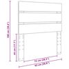 vidaXL Čelo postele Betonově &scaron;ed&aacute; 90 cm kompozitn&iacute; dřevo