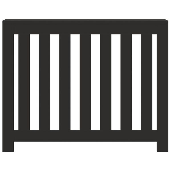 vidaXL Kryt na radiátor černý 104 x 20 x 82 cm kompozitní dřevo