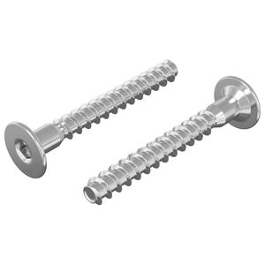 vidaXL Confirmat &scaron;rouby 2 ks Stř&iacute;brn&aacute; &Oslash;5 x 40 mm Kov