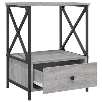 vidaXL Noční stolek šedý sonoma 50 x 41 x 65 cm kompozitní dřevo