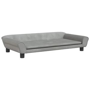 vidaXL Pel&iacute;&scaron;ek pro psy světle &scaron;ed&yacute; 100 x 50 x 21 cm samet