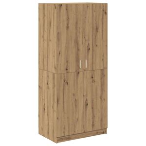 vidaXL &Scaron;atn&iacute; skř&iacute;ň dub artisan 80 x 52 x 180 cm kompozitn&iacute; dřevo
