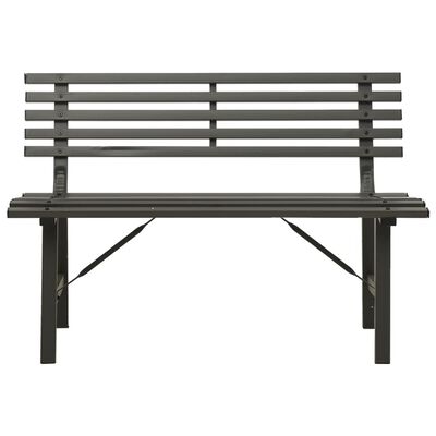 vidaXL Zahradní lavička 110 cm ocel černá