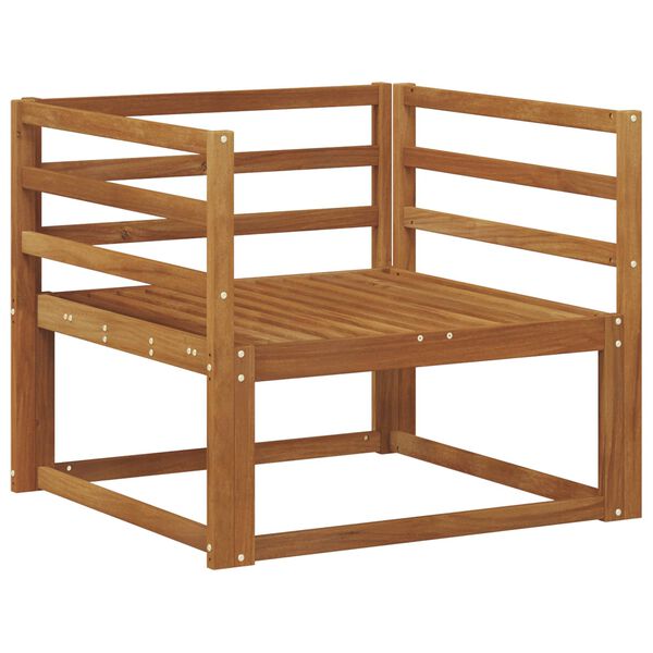 vidaXL Venkovn&iacute; středn&iacute; pohovka Masivn&iacute; ak&aacute;tov&eacute; dřevo Př&iacute;rodn&iacute;