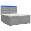 vidaXL Postel boxspring s matrac&iacute; Světle &scaron;ed&aacute; 160 x 200 cm Textil