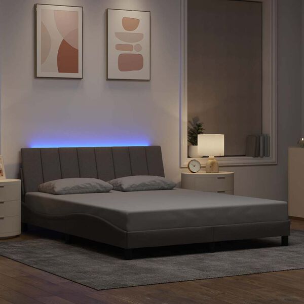 vidaXL R&aacute;m postele bez matrace Hanko taupe 160 x 200 cm textil