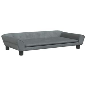vidaXL Pel&iacute;&scaron;ek pro psy tmavě &scaron;ed&yacute; 100 x 50 x 21 cm samet