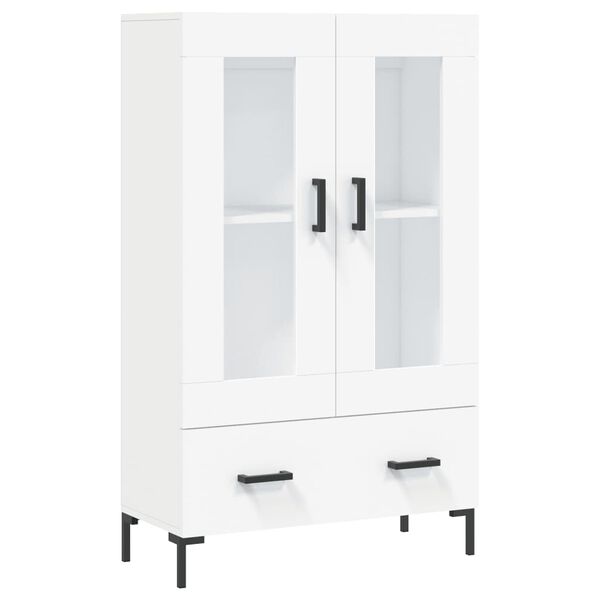 vidaXL Skř&iacute;ň highboard b&iacute;l&aacute; 69,5 x 31 x 115 cm kompozitn&iacute; dřevo
