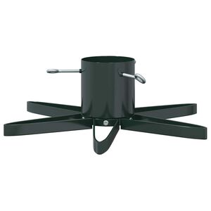 vidaXL Stojan na v&aacute;nočn&iacute; strom 1.73 Zelen&aacute; 50 x 50 x 15,5 cm Ocel