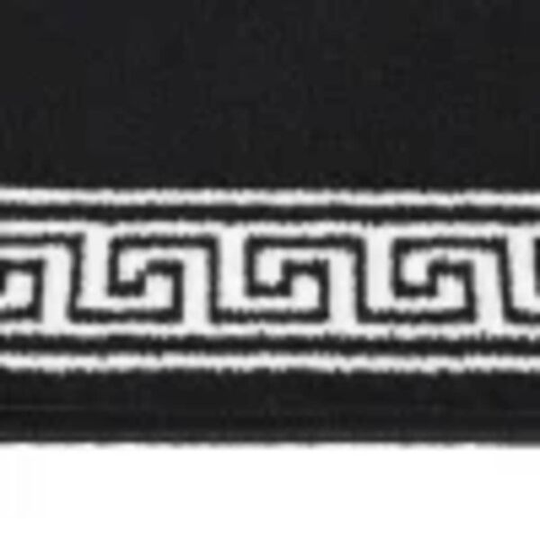 vidaXL Běhoun BCF čern&yacute; se vzorem 80 x 450 cm