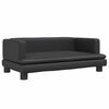 vidaXL Pel&iacute;&scaron;ek pro psy čern&yacute; 80 x 45 x 30 cm uměl&aacute; kůže
