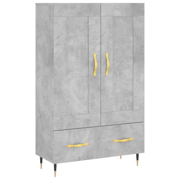 vidaXL Skříň highboard betonově šedá 69,5x31x115 cm kompozitní dřevo