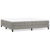 vidaXL Box spring postel s matrac&iacute; světle &scaron;ed&aacute; 200x200 cm samet