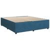 vidaXL Box spring postel s matrac&iacute; modr&aacute; 200 x 200 cm samet