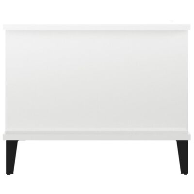 vidaXL Konferenční stolek lesklý bílý 90 x 50 x 40 cm kompozitní dřevo