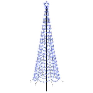 vidaXL LED spir&aacute;lov&yacute; v&aacute;nočn&iacute; stromek se z&aacute;pichem EKENAS 250 cm 370 LED
