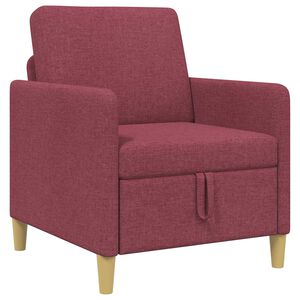 vidaXL Sofa s &uacute;ložn&yacute;m prostorem V&iacute;no Červen&eacute; 72 x 78 x 87 cm Polyester