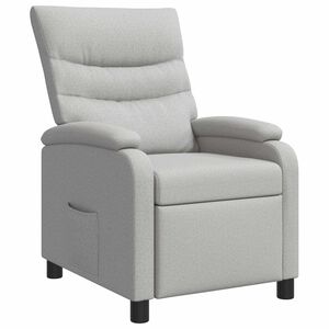 vidaXL Křeslo s funkc&iacute; ležen&iacute; Oblačno &scaron;ed&aacute; Textil