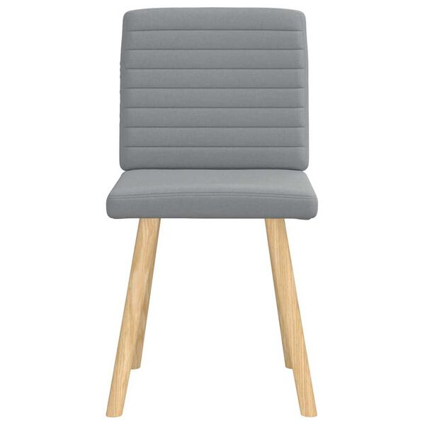 vidaXL Jídelní židle 2 ks světle šedé textil