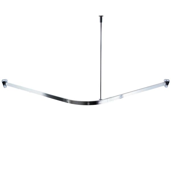 RIDDER Univerz&aacute;ln&iacute; rohov&aacute; tyč na sprchov&yacute; z&aacute;věs s h&aacute;čky chromov&aacute; 52500