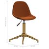 vidaXL Otočn&eacute; j&iacute;deln&iacute; židle 4 ks hněd&eacute; samet