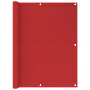 vidaXL Balkonov&aacute; z&aacute;stěna červen&aacute; 120 x 500 cm HDPE