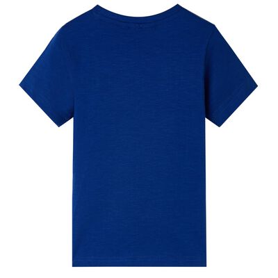 Dětské tričko s krátkým rukávem tmavě modré 104