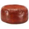 vidaXL Sedací puf bronzový 60 x 30 cm pravá kozí kůže