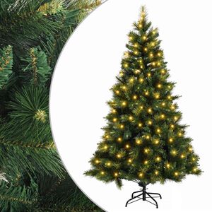 vidaXL Uměl&yacute; Skl&aacute;dac&iacute; V&aacute;nočn&iacute; Strom 120 cm 150 LED Tepl&aacute; b&iacute;l&aacute;