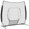 vidaXL S&iacute;ť na tr&eacute;nink baseballu Čern&aacute; 250 x 106 x 209 cm Polyester