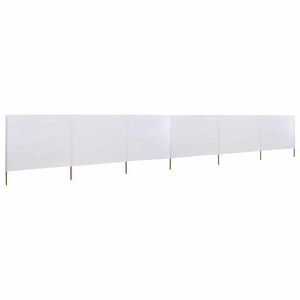 vidaXL 6d&iacute;ln&aacute; z&aacute;stěna proti větru b&iacute;l&aacute; 800 x 80 cm l&aacute;tkov&aacute;