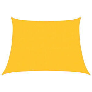 vidaXL St&iacute;nic&iacute; plachta 160 g/m&sup2; lichoběžn&iacute;k žlut&aacute; 4/5 x 3 m HDPE
