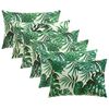 vidaXL Povlak na pol&scaron;t&aacute;ř 6 pcs HEERLEN Vzor listů 50 x 75 cm Polyester
