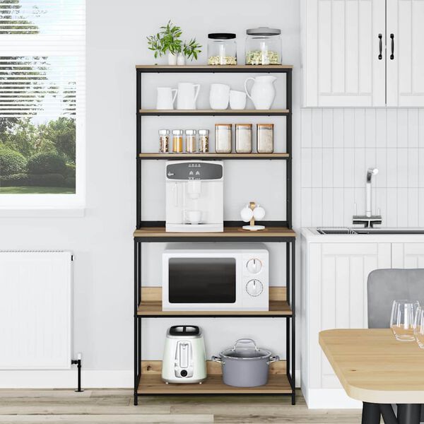 vidaXL Kuchyňsk&aacute; polička Artisanov&yacute; dub 80 x 40 x 168 cm