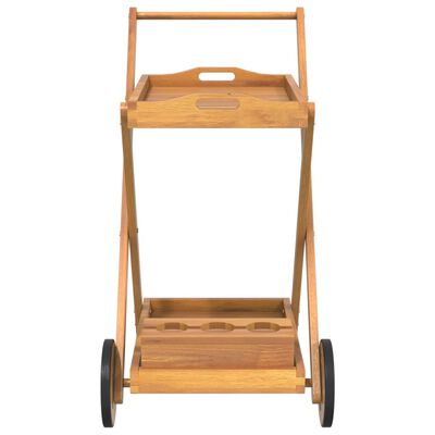 vidaXL Čajový vozík 54 x 87 x 90 cm masivní akáciové dřevo