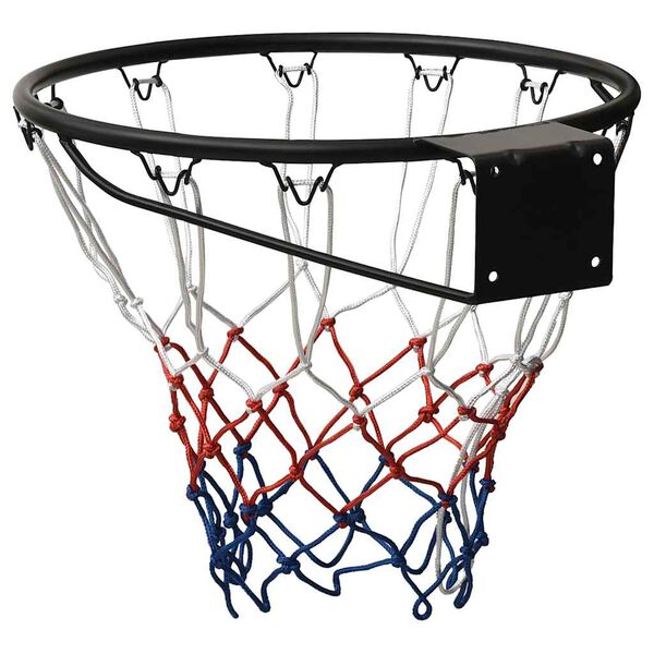 vidaXL Basketbalová obroučka černá 45 cm ocel