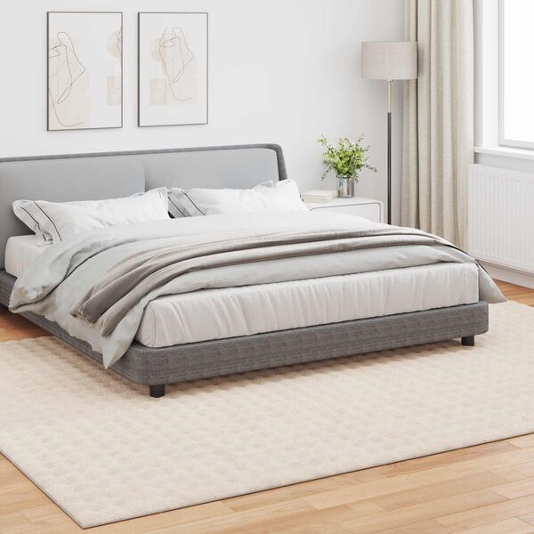 vidaXL Kusov&eacute; koberce Obd&eacute;ln&iacute;kov&yacute; SIROLO B&eacute;žov&aacute; 280 x 200 cm Polyester