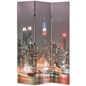 vidaXL Skl&aacute;dac&iacute; parav&aacute;n 120 x 170 cm New York by Night