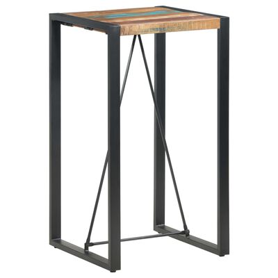 vidaXL Barový stůl 60 x 60 x 110 cm masivní recyklované dřevo