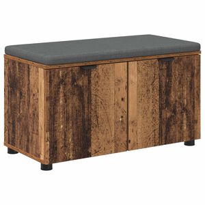 vidaXL Chodbičkov&aacute; lavice s pol&scaron;t&aacute;řem Star&eacute; dřevo 80 x 38 x 46 cm