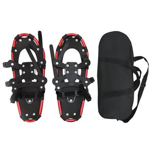 vidaXL 3 v 1 Sněžnice Červen&aacute; a čern&aacute; 53,5 x 21 cm Hlin&iacute;k a HDPE