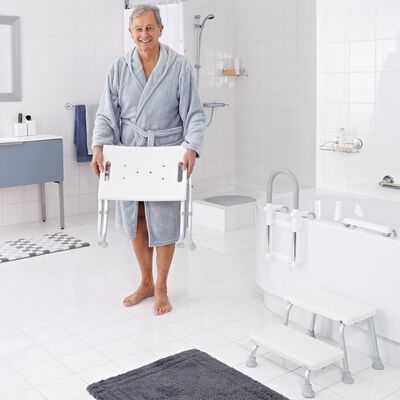 RIDDER Skládací koupelnová stolička 110 kg bílá A0050301